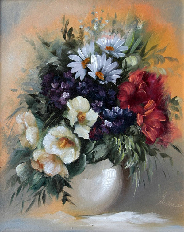 Bouquets Painting by Szechenyi Szidonia (1)
